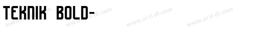 teknik bold字体转换